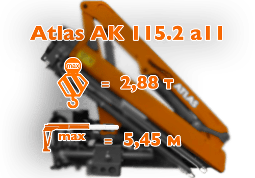 Кран-манипулятор Atlas 115.2 производитель Германия.